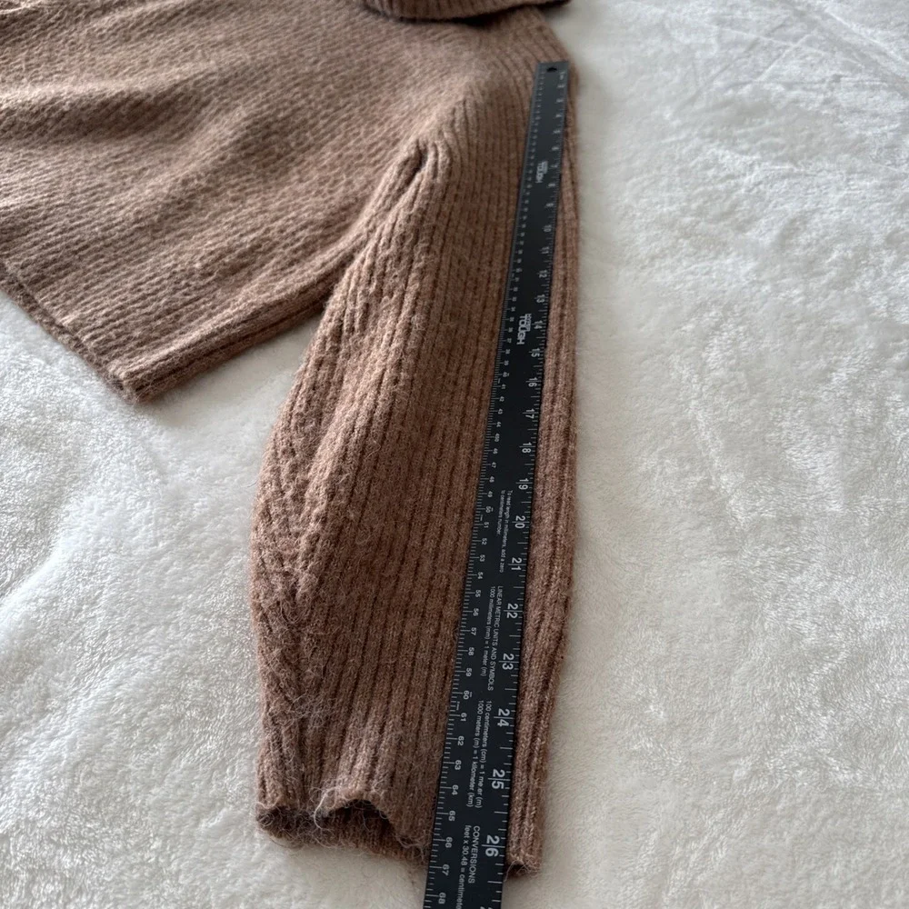 Old‎ Navy Turtleneck Sweater Chunky Knit Warm Brown Womens Size Large